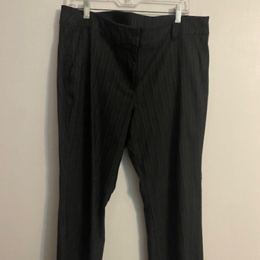 Lane Bryant Black/White stripe trousers, size 20S